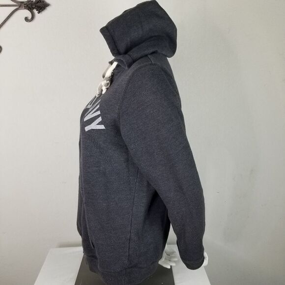 Old Navy Zipper Front Drawstring‎ Hooded Gray Jacket Size M - Picture 2 of 9